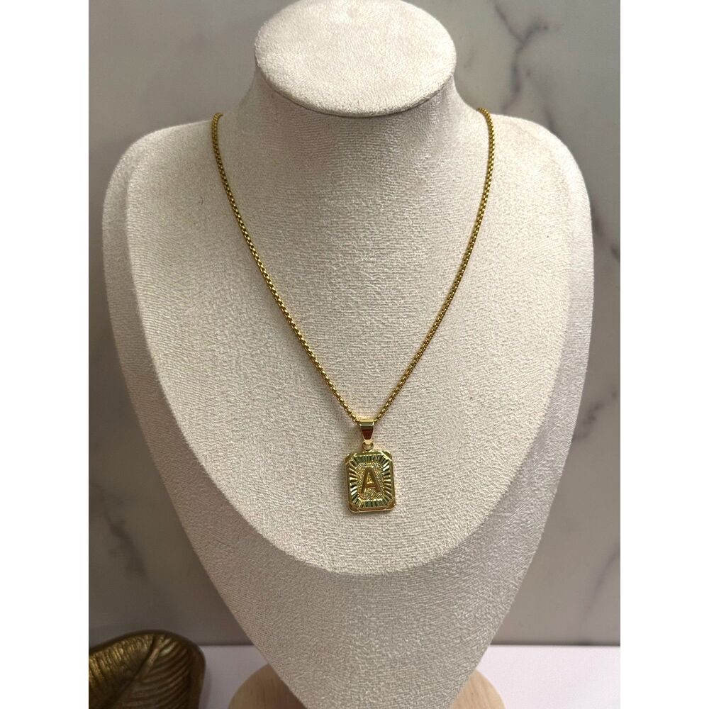 Initial "A" Pendant Necklace